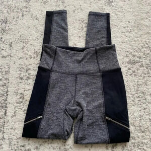 Athleta leggings Metro Drifter Herringbone black gray high rise XS